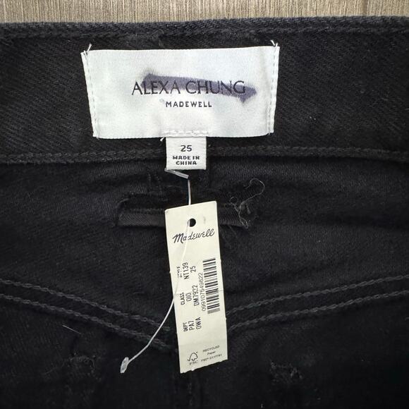 Madewell Alexa Chung High Rise Straight Denim Jeans US Women's 25 - Picture 6 of 7